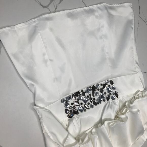 Marine blu one shoulder blouse - Picture 8 of 8